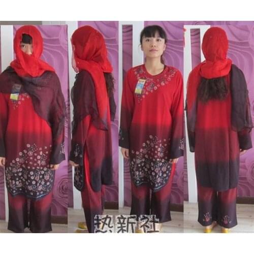 Pure imported Pakistan ethnic hand embroidered clothing womens clothing national costume set