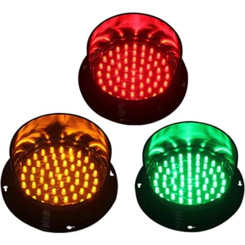DC24V customized 125mm red yellow green color one lot LED traffic signal light for promotion