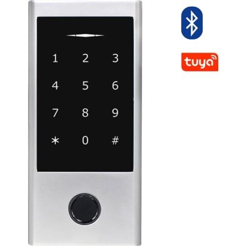 Tuya wifi bluetooth door lock Waterproof keypad Fingerprint Access Control Standalone Keypad Fingerprint RFID Card