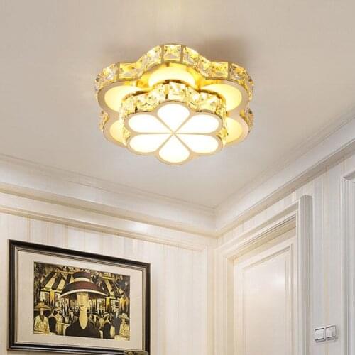 European Led Crystal Ceiling Chandeliers For Living Room Bedroom Dining Corridor Aisle Balcony Modern Home Indoor Lighting Lamps