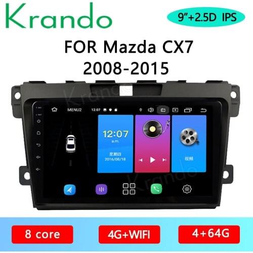 Krando Android 10.0 9" For Mazda CX-7 2008-2015 Car Radio Player Gps Navigation Multimedia System