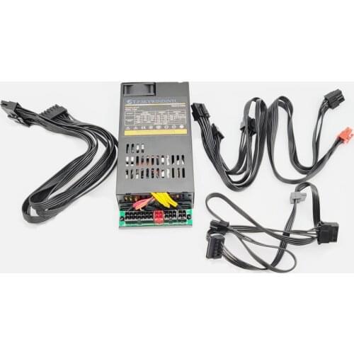 550 Watt 1U modular PSU Flex ATX Power Supply with Fixed Cables and 80 Plus Gold with 6Pin PCIe Connector