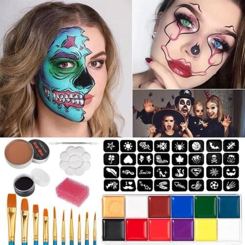 Halloween Makeup Kit Special Effect Skin Nose Scar Wax Paint Set Multiple Uses ​Special Effect ​ Skin-friendly Makeup Set