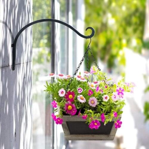 Nordic Wall Hanging Flower Pot Support Plant Bracket Hook Hanger Balcony Decor