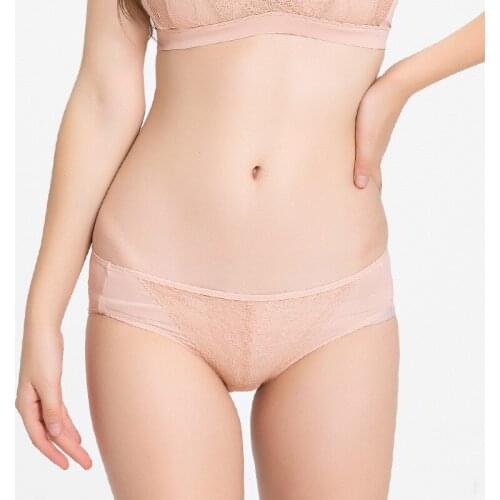 New Natural Silk Latex Underwear Womens Breathable Traceless Health Low Waist Silk Triangle Underwear