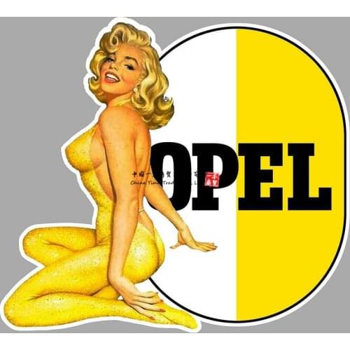 Opel Left Pin Up Gauche Sticker Vinyle Lamine Taxi Decals