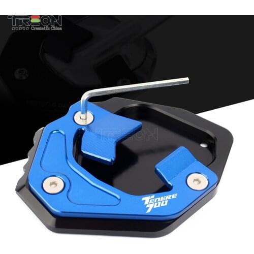 Fit For Yamaha Tenere 700 Tenere700 2019 2020 2021 CNC Aluminum Motorcycle Foot Enlarger Side Stand Extension Plate Accessories
