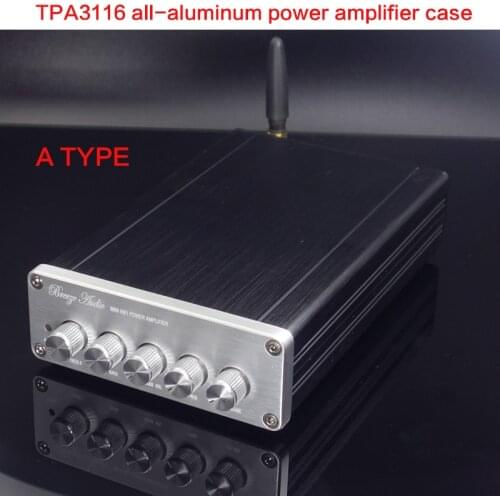 KYYSLB TPA3116D2 All-aluminum Power Amplifier Chassis for Digital Power Amplifier Board Audio Shell Power Supply Case DIY Box