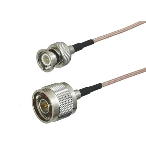 1Pcs RG316 N Male Plug to BNC Male plug Connector RF Coaxial Jumper Pigtail Cable For Radio Antenna 4inch~10M