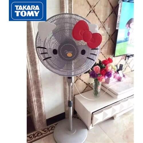 TAKARA TOMY Hello Kitty Cute Electric Fan Cover Creative Fan Cover Cartoon Dust Protective Cover Child Fan Anti-Pinch Cover