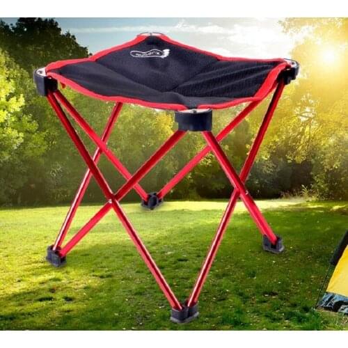 Ultra-light portable folding stool Outdoor Camping Hunting Hiking Travel Fishing Chairs Aluminum fishing stool Queue small bench