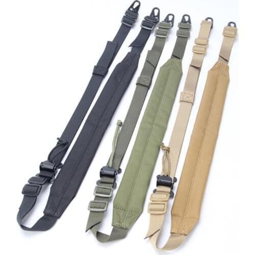 Tactical 2 Point Gun Sling Airsoft Rifle Strap Sling Gun Rope Padded Combat Shooting Hunting Rifle Accessories