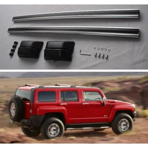 Aluminum Alloy Screw Installation Top Roof Rack Rail Luggage Cross bar For Hummer H3 2006 2007 2008 2009 2010 2011 2012 2013