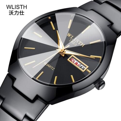 WLISTH Fashion Mens Watch New Style Couples Watch reloj hombre Stainless Steel Simple Quartz Wrist Watch Lovers Women Watches