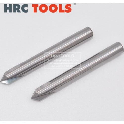 1pcs 60/90/120 Degree Soild Carbide Chamfer Milling Cutter by Aluminum 3flutes CNC Endmill Engraving Tools