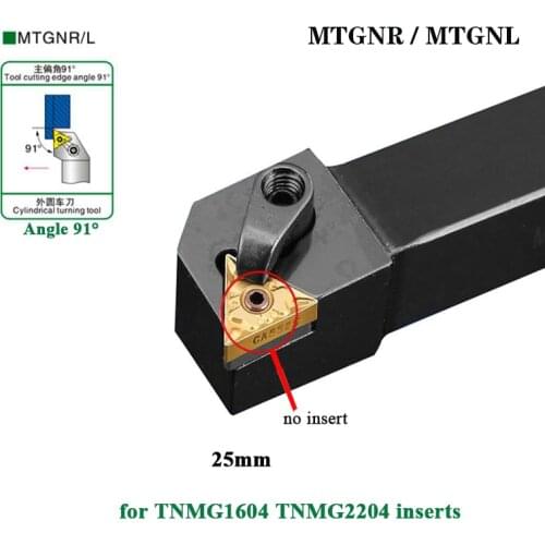 1PC MTGNR2525M16 MTGNR2525M22 Lathe CNC Metal Cutting Tool MTGNR External Turning Tool Holder for TNMG160404 TNMG220404 Insert
