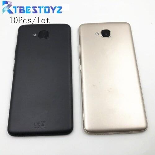 10Pcs/lot Original New Battery Door Back Cover Housing Case 5.0' For BQ Aquaris U2 With Power Volume Button black gold