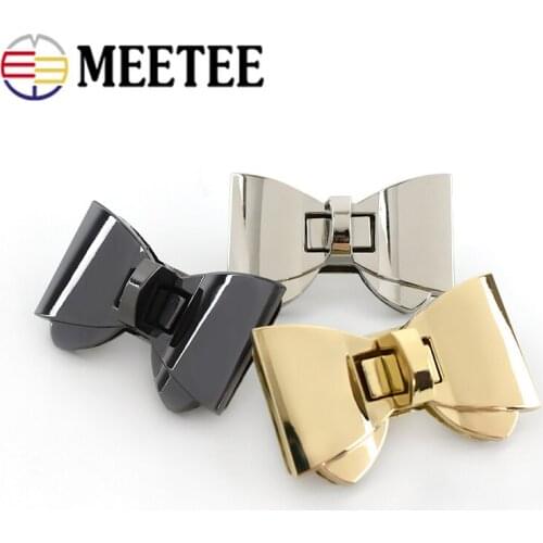 2/4pcs Meetee Bag Locks Buckle Fashion Twist Turn Lock for Handbag Purse Replacement Clasp Closure DIY Hardware Accessories