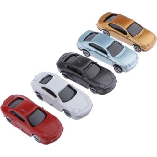 30pcs Painted Model Cars HO Scale Train Street Road Scenery Landscape 1:100