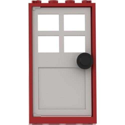 8PCS Door Window Building Blocks Compatible Major Brand Kids Toys 60596 60623 6141 Early Learning MOC Education Gifts