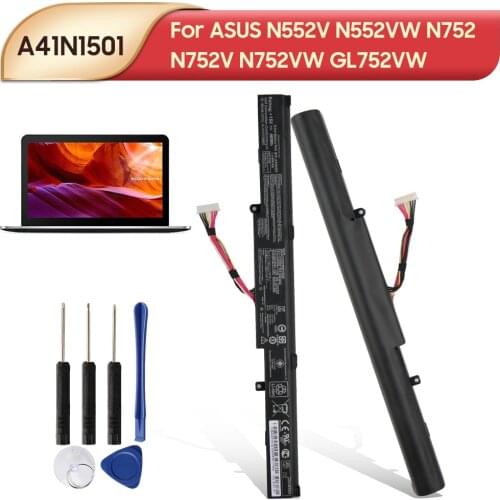 Original Replacement Laptop Battery A41N1501 A41LK9H For ASUS N552V N552VW N752 N752V N752VW GL752VW GL752V CA