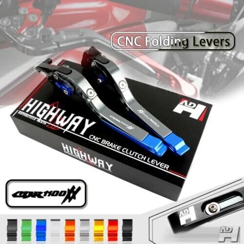 CNC Aluminum Brake Handle Bar Lever Extendable Folding Adjustable Brake Clutch Levers For HONDA CBR1100XX BLACKBIRD 1997-2007