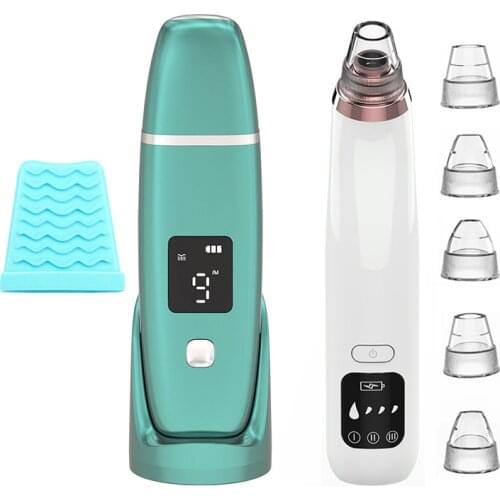 Ultrasonic Skin Scrubber Beauty Blackhead Remover Acne Skin Care Blackhead Vacuum Skin Spatula Peeling Beauty Device