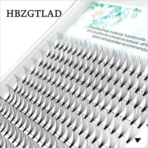 New 10D Russian Volume Eyelashes Extension bottom Stem Pre made Fans C/D curl Mink Lash Eyelash Individual Extensions tools