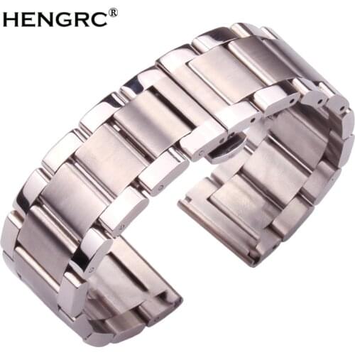 Metal Watch Bracelets Men High Quality Stainless Steel 18mm 20mm 21mm 22mm 23mm 24mm Watchbands Fashion Women Watch Strap Band