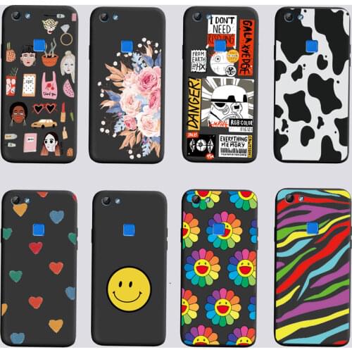 TPU Cases For Vivo V7 Case Silicone For Vivo V7 Phone Cover Soft Back Fundas Bumper Shell etui y75 Covers 5.7 inch V7 Case Y75