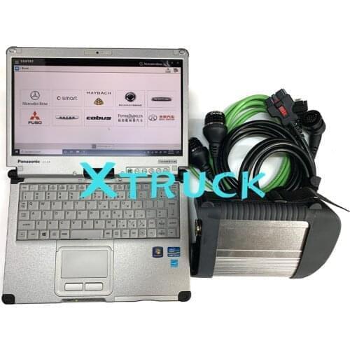 MB star c4 plus DOIP function Diagnostic Tool MB C4 SD connect wifi DTS Vediamo for BENZ Car Truck diagnostic tool+C2 Laptop