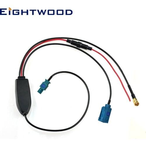 Eightwood Conversion FM/AM to DAB/FM/AM Car Radio Aerial Antenna Converter/Splitter/Amplifier Fakra Connectors for Blaupunkt DAB