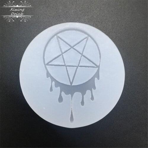 Pentagram shape resin silicone mold soft candy chocolate mold cake decoration tools pendant jewelry handmade mold