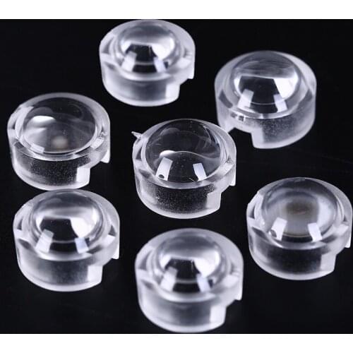 10PCS/lot 13mm IR Lens 15 30 45 60 90 100 Degree Needn't Holder For 1W 3W 5W High Power LED Diode Convex Reflector Collimator