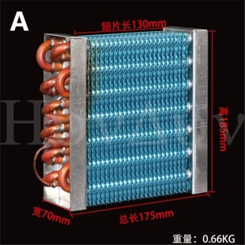 Evaporator condenser air-cooled water-cooled refrigeration ice-making aluminum plate chiller freezer refrigerator