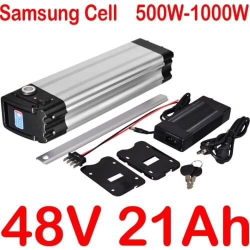 48V battery 48v 13ah Lithium battery pack 48v 13ah electric bicycle battery fit 48V 500W 750W 1000W Ebike motor with 2A charger