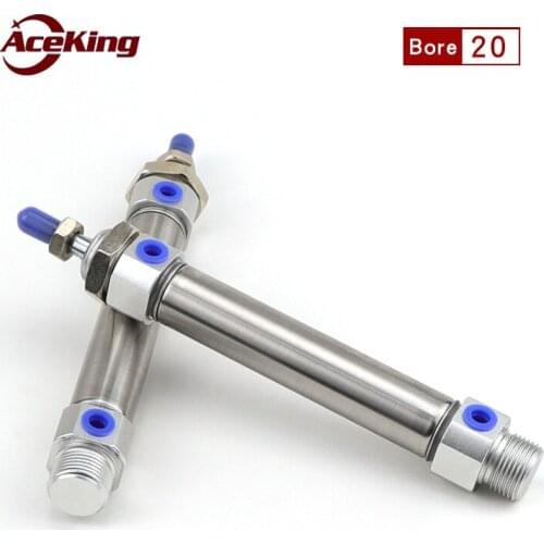 MF Stainless steel mini cylinder MF20*25/50/75/100/125/150/175/200/225/250/275/300/400/500-S-CA MF20-25 MF20-50 MF20-100
