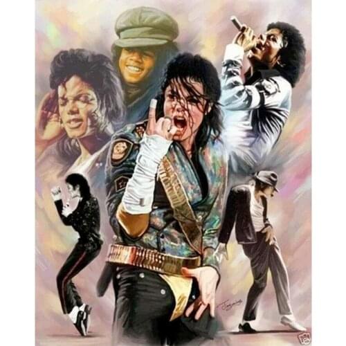 Man diamond painting michael jackson rhinestone embroidery picture icon mosaic poster diamond art drawing wall stickers decor