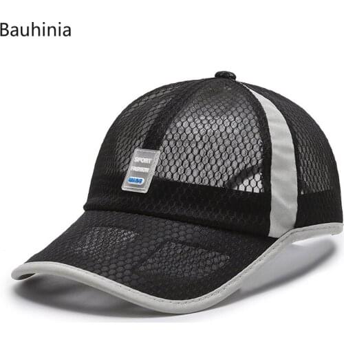 Unisex Summer Casual Mesh Baseball Cap Adjustable Visor Sun Hat Outdoor Sport Running Hip Hop Trucker Caps