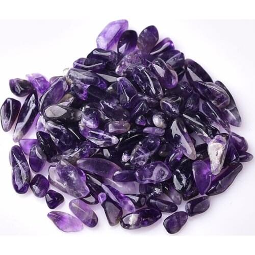 Wholesales100g AAA +++ Natural Amethyst Gravel Polishing Stone Fish Tank Home Decoration Natural Stones and Minerals
