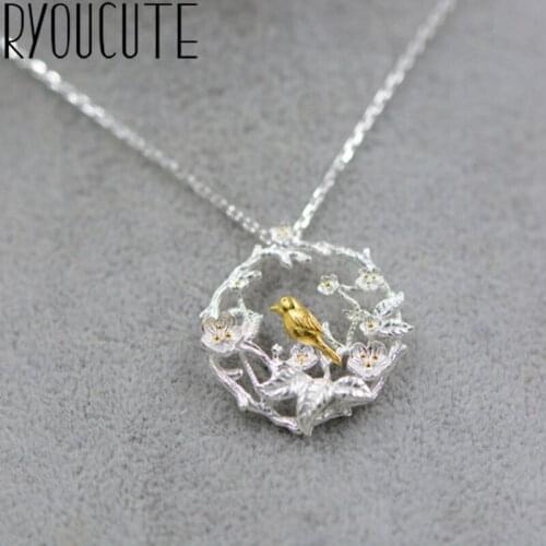 Boho Silver Color Bird Necklaces For Women Girls Fashion Jewelry Statement Charm Necklaces Pendant Collar Collares