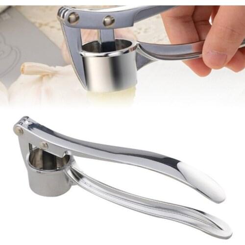 Stainless Steel Garlic Press Crusher Home Cooking Vegetables Ginger Squeezer Masher Handheld Ginger Garlic Mincer Tool Q #6