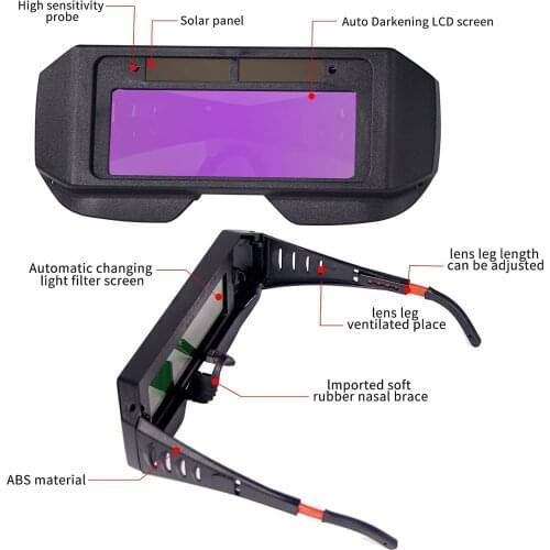 Welders Glass welding goggles Automatic Variable Photoelectric Welding Glasses Auto Darkening Welding Helmets Protective Glasses