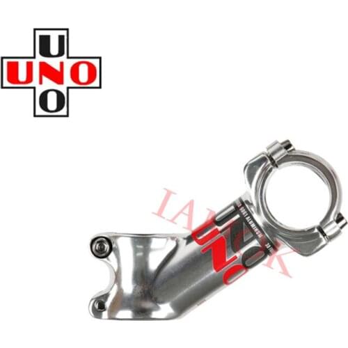 UNO Bicycle Silver Stems 7/17/35 Degree 60-130mm Iamok Mountain Bike Ultra Light Stem Red/Black Logo