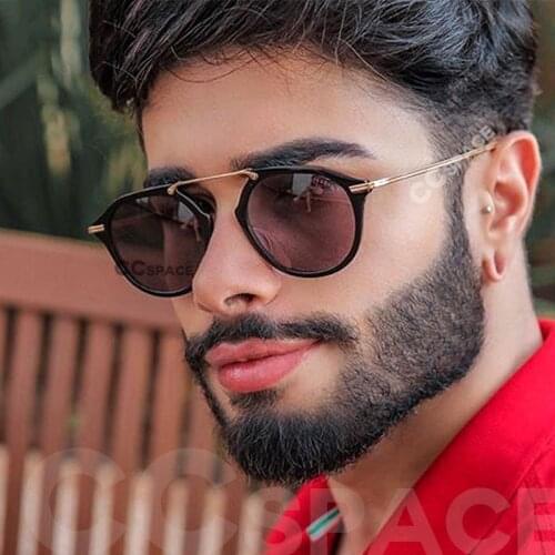 Veshion Round Retro Sunglasses Men Women Fashion Shades UV400 Vintage Glasses