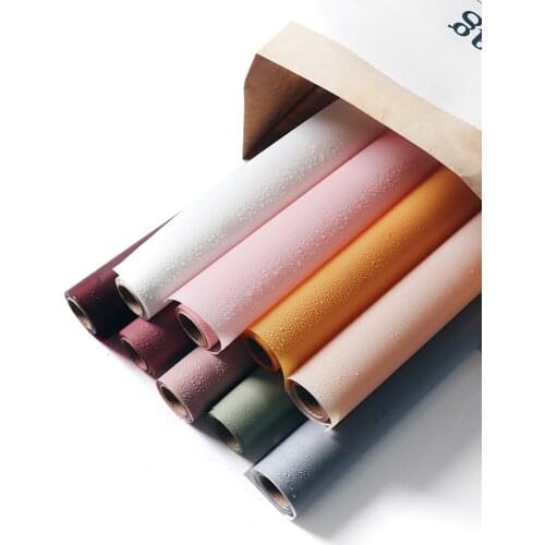 10 Yard Waterproof Flower Wrapping Paper Roll Solid Color Smooth Florist wrapping paper Matt Korean Flower Wrapping Materials