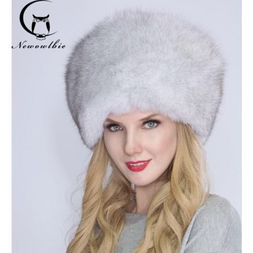 2021 Winter Hat Female Real Fox Fur Hat Russian Furry Warm Men & Women Mongolian Cap with Fox Fur Tassel