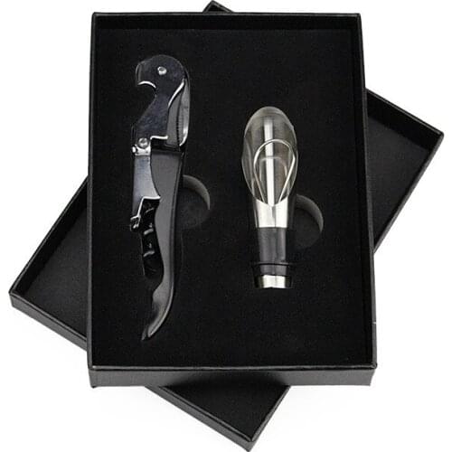 100set/lot New Arrival High Quality 2Pcs Wine Tool Sets Bottle Opener Wine stopper Wedding and Party Favors Custom logo