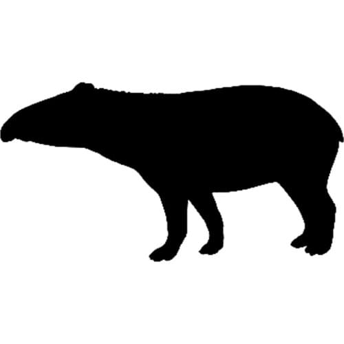 18.3cm*9.6cm Tapir Fashion Car Styling Car Accessories Stickers Black/Silver S3-5471