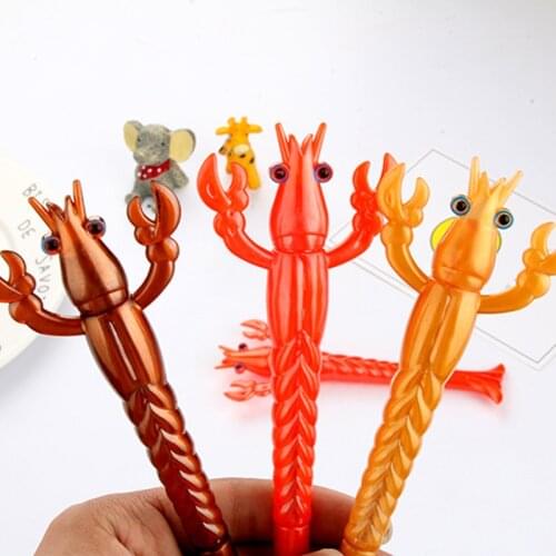 36 pcs/lot Creative Lobster Gel Pen Cute 0.5 mm black Ink Signature Pens Promotional Gift Office School Supplies